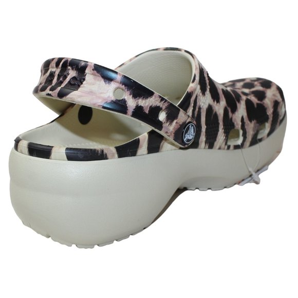 Crocs Classic Leopard Platform Slip on, Heel strap Women's 9 NEW! - Picture 8 of 15